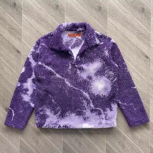 Cardigan Purple Hoodie Hommes Femmes 1 Qualité Pullovers 2023ss Real Pics