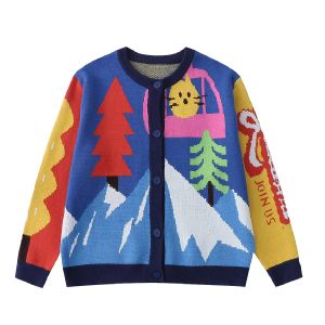 Cárdigans Original Sweet Niche Designer mujer suéter abrigo chaqueta cárdigan de punto suelto prendas de punto femenina letras de dibujos animados primavera invierno nuevo