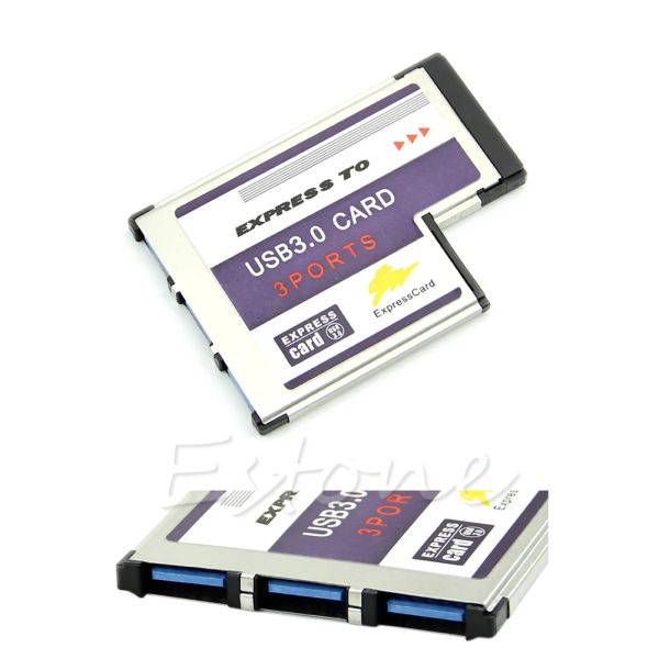 Cartes 1 Set 54 mm Carte 3 Port USB 3.0 Adaptateur Expresscard pour ordinateur portable FL1100 Chip Nouveau