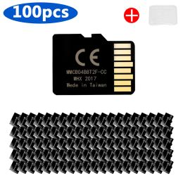 Kaarten 100 PCS/Lot Memory Card 64 GB 32 GB 16 GB 8GB Flash Memory Class 10 High Speed TF SD -kaart voor smartphone/pc/camera Business cadeau