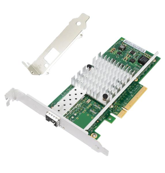 Tarjetas 10GB Ethernet Network Adapter Intel 82599en Chip X520DA1 1XSPF+ Port PCIe X8, X16 NIC Soporte de Windows Servidor/7/8/10/VMware