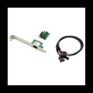 Cartes 2,5 Go de carte réseau Card de 2500 Mbps Adaptateur LAN Card Gigabit Ethernet 1 Port RJ45 Mini PCIe Network Adaptateur pour PC Desktop