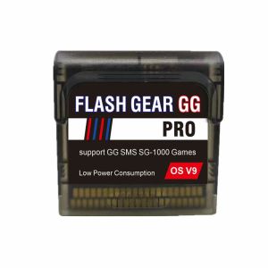 Tarjetas 2023 Flash Gear Pro Power Saving Flash Cart Carty Card Card PCB para SEGA Game Gear GG Sistema Batería larga Concha de potencia baja