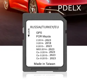 Cartes 2023 Cartes de navigation plus récentes Carte de carte EZ1V pour Mazda 2 3 6 CX3 CX5 MX5 Version GPS Car Europe Sécronation gratuite