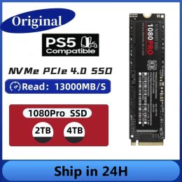 Cartes 2024 Nouveau SSD 1080PRO 2TB NVME PCIE4.0 M.2 SSD 2280 Disque de disque dur à solide à lecture élevée pour ordinateur portable de bureau / PC / PS5