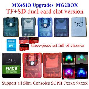 Kaarten 256G/128G/64G COMBO + PS2 MX4SIO Dual Slot Edition TF SD -kaartadapter voor PS2 + 128m Fortuna FMCB -kaart voor Slim Console OPL1.2.0