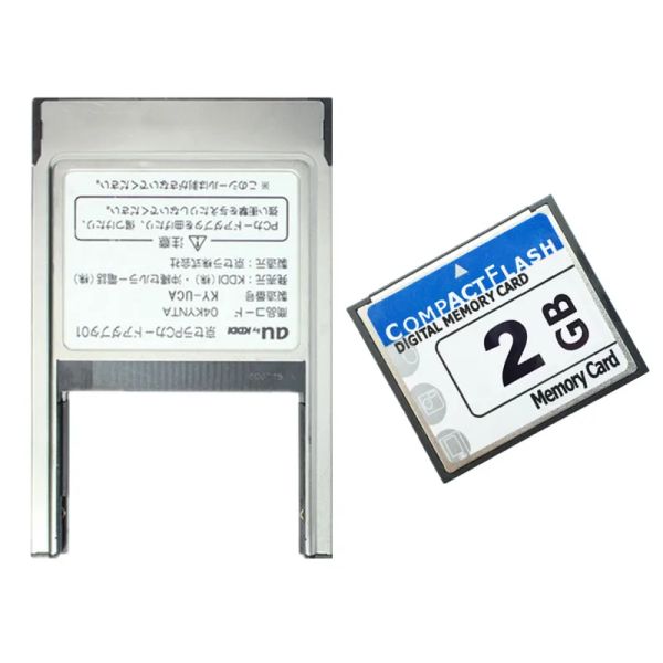 Cartes 2 Go de carte compacteflash carte CF avec adaptateur CF Adaptateur PCMCIA Carte mémoire