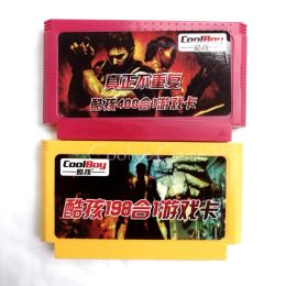 Cartes 2pcs / lot (400 en 1 + 198 en 1) Real No Repeat 60 Pin Cartoudge pour 8 bits Console de jeu vidéo