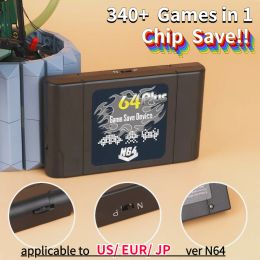 Kaarten 340+ games in 1 Retro Game -cartridge voor US/ JP/ EUR N64 Video Game Consoles Regiom Gratis chip Save with Bad Conker 007