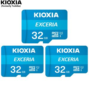 Kaarten 3 stks Originele Kioxia Exceria MicroSD Flash Memory Card 64 GB 32 GB U1 A1 Micro SD -kaarten Klasse 10 TF -kaarten voor telefooncamerer GoPro