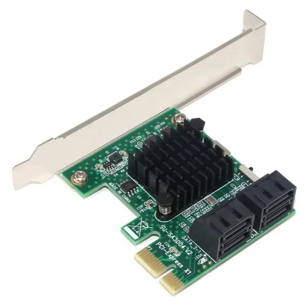 Tarjetas 4 puertos SATA 3.0 a tarjeta de expansión PCIe PCI Express PCIe SATA Adaptador PCIe SATA 3 Converter para HDD SSD IPFS Controlador de minería