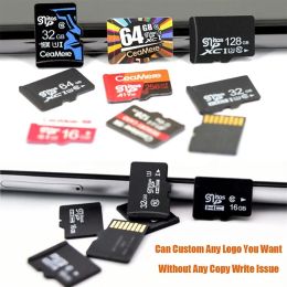 Cartes 50pcs Carte mémoire flash 2 Go 4 Go 8 Go de carte haute vitesse SD Classe 10 16 Go 32 Go Micro TF / SD Carte 64 Go 128 Go pour la surveillance