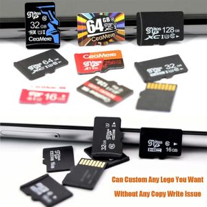 Cartes 50pcs Carte mémoire flash 2 Go 4 Go 8 Go de carte haute vitesse SD Classe 10 16 Go 32 Go Micro TF / SD Carte 64 Go 128 Go pour la surveillance