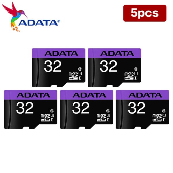 Tarjetas 5pcs/lote Card de memoria ADATA 100% original 16GB 32 GB Seleccione hasta 80 MB/S U1 Tarjeta TF UHSI Clase 10 Micro SD Tarjeta