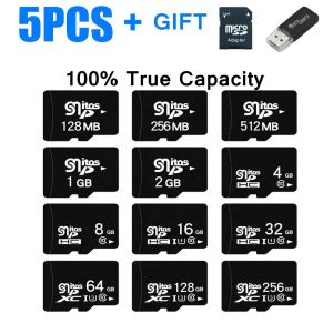 Cartes 5pcs Carte mémoire flash d'origine 2 Go 4 Go 8 Go 16 Go 32 Go 64 Go de carte TF / SD haute vitesse