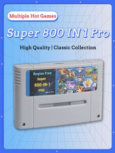 Kaarten 800 in 1 Super Multi Game Card -cartridge voor SNES 16 BIT USA EUR Japan Video Game Console voor Super Nintendo