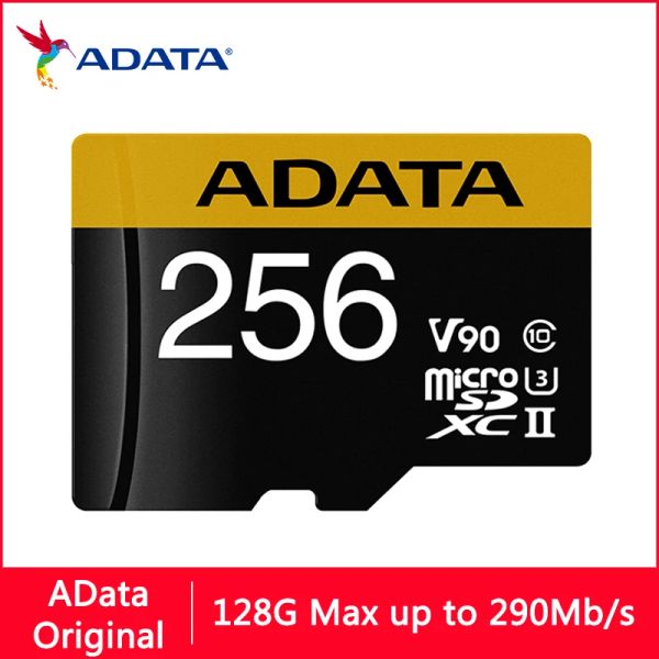 Tarjetas ADATA Micro SD Tarjeta 64GB Micro SD 128GB Flash Memory Tarjeta SD 256GB U3 8K V90 MicroSD hasta 275290 MB Tarjetas TF para PC Teléfono