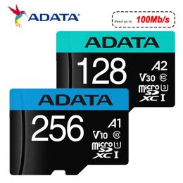 Cartes Adata SDXC Micro Carte 32 Go 64 Go 128 Go 256 Go A1 V10 U1 Classe 10 UHS I carte mémoire MicroSD Carte Flash Carte de stockage pour téléphone