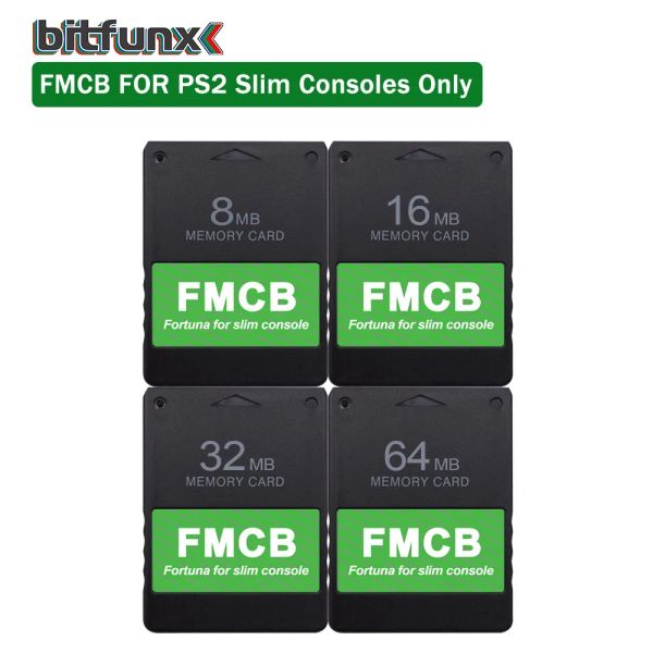 Tarjetas BitFunx Fortuna FMCB Memoria de McBoot gratis para consolas PS2 Slim (SPCH7XXXX y SPCH9XXXX Series)