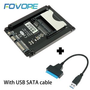 Cartes CFAST Card Reader Cfast 2,5 '' 2,5 pouces 22 pouces SATA 3 III 3.0 Convertisseur SATA3.0 Lecteur de cas HDD SSD pour ordinateur portable PC