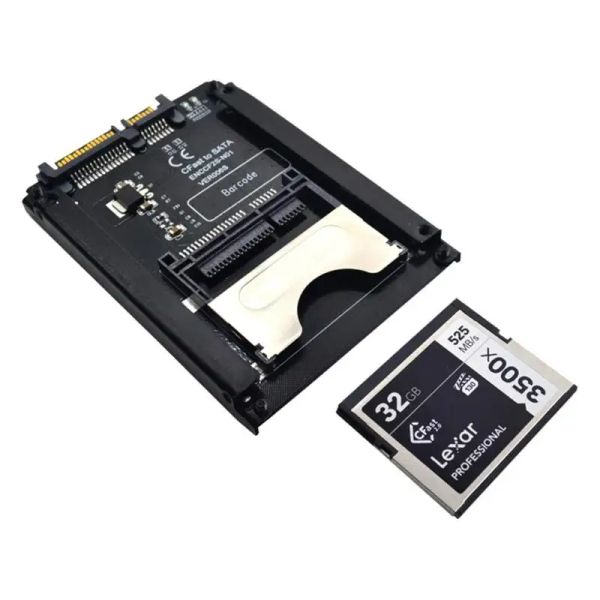 Tarjetas CFAST a SATA 3.0 HDD Adaptador Tarjeta SATA Computadora 22 pines Caso de disco duro CAST CAST Memoria Lector de equipos industriales Test