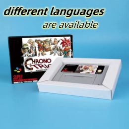 Kaarten Chrono Trigger (Save Fuction) 16bit Game Card voor Eur Pal Ver Snes Console Engels Spaans Frans Duits