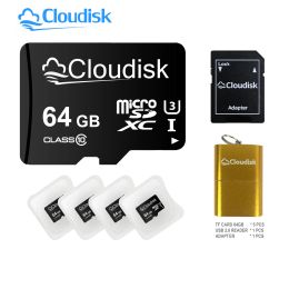 Tarjetas Cloudisk 5 Pack Micro SD Tarjeta 16GB 8GB 4GB 2GB 1GB Tarjetas de memoria flash 32GB 64GB 128GB 256GB U3 Class10 MicroSD TF Tarjeta por teléfono