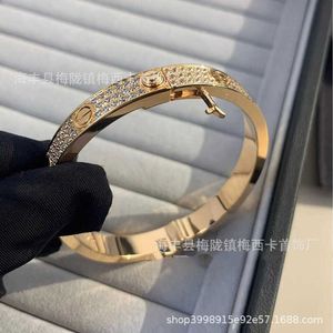 Cartes CNC Precision Edition V Gold Snap Full Sky Star Bracelet Bracelet incolore Love large largeur Rose Gold Band Diamond