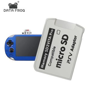 Kaarten Gegevens Frog PS Vita Memory Card Adapter voor PS Game SD Game Card Slot Adapter Converter 3.60 Systeem Micro Digital Memory TF -kaart