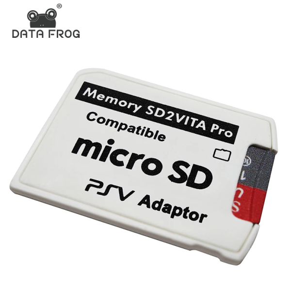 Tarjetas Datos Frog SD2VITA Adaptador de tarjeta de memoria PSVSD para PS Vita SD Tarjeta Slot Adaptador Convertidor 3.60 Sistema MicroSD Tarjeta de tarjeta MicroSD