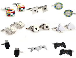 Cartes Dice Game Gandage USB Couier Cuff Cuff 1 paire GRAND PROMOTION9250081