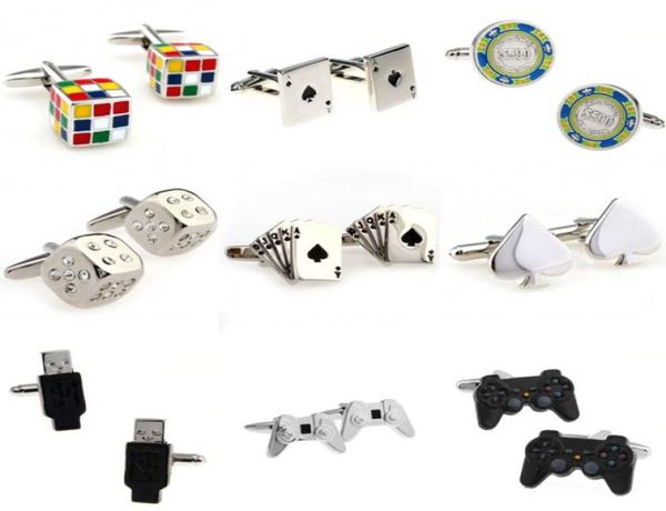 Cartes Dice Game Gandage USB Couier Cuff Cuff 1 paire GRAND PROMOTION9250081