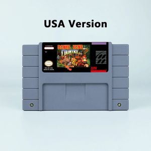 Cartes Donkey Country Kong 1 2 3 Competition RPG Game Cartridge USA Version NTSC pour SNES