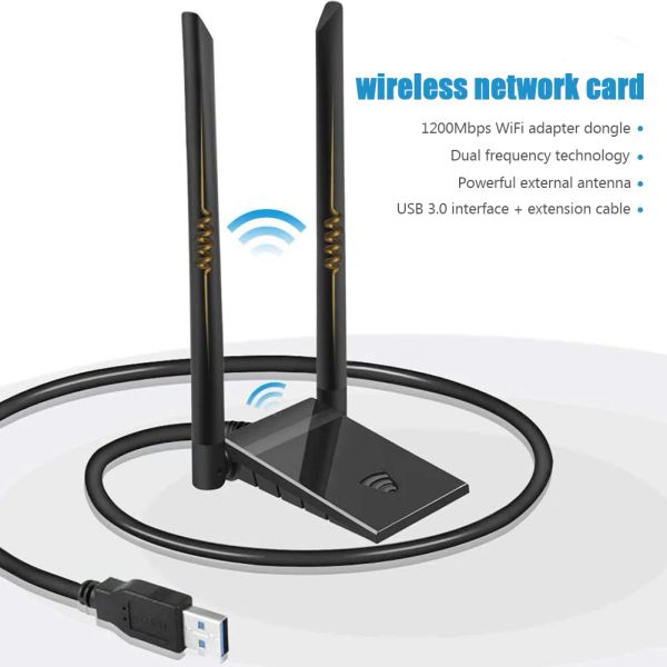 Cartes Dual Band 1200 Mbps Adaptateur WiFi USB 3.0