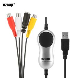 Cartes EZCAP 170 USB 2.0 HD VIDEO CAPTURE CARD TV DVD VHS DVR Recorder Grabber Converter Analog Video Audio to Digital pour Windows 10