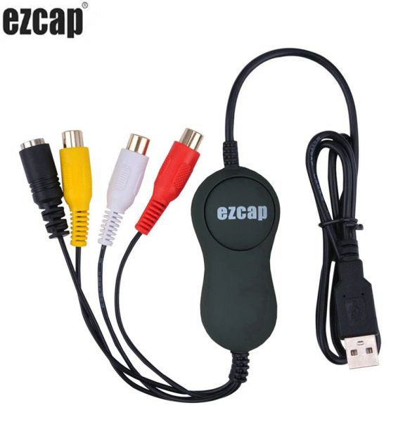 Tarjetas EZCAP 172 1568 Actualización a 159 USB 2.0 Audio Video Capture Stick CVBS Tarjeta de grabación Svideo para V8 HI8 DVD VHS DVR TV Vuild