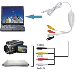 Cartes EZCAP USB Audio Video Capture Card VHS To DVD Converter Record, CamCrorder TV Box Old VHS Tape to Digital pour Windows10 Win10
