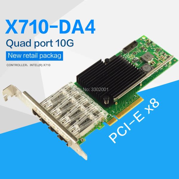 Tarjetas Fanmi x710da4 4 puerto 10gigabit Ethernet Converging Network Card Server Adapter