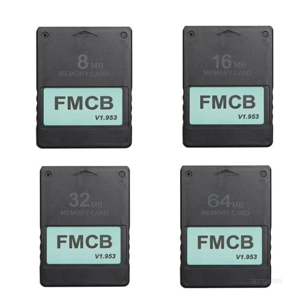 Tarjetas FMCB Tarjeta McBoot gratis para Sony PS2 para PlayStation2 8MB/16MB/32MB/64MB Tarjeta de memoria V1.953 OPL MC Boot