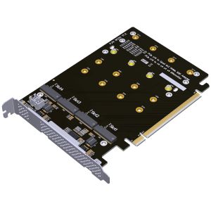 Kaarten voor M.2 NVME 2242 2260 2280 22110 SSD naar PCIE 4.0 PCI Express4.0 X4X4X4X4 Adapter Card Bifurcation 4Bay Board Expansion Card