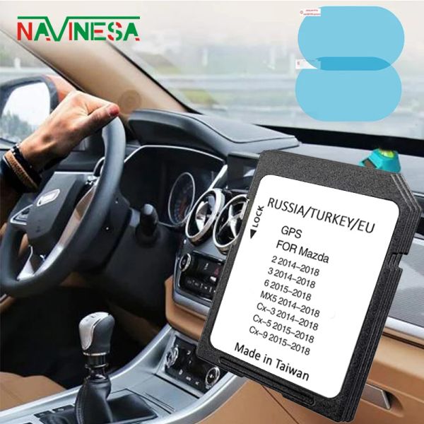 Tarjetas para la tarjeta SD SD de navegación Mazda 3 2023 CX5 NAV Maps GPS para automóviles CX3 Europa Datos de versión