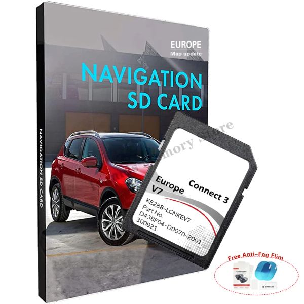 Cartes Livraison gratuite pour Nissan Connect 3 V7 2022 SAT NAV MAP UPDATE SD CARTE SD JUKE QASHQAI Micra Navara