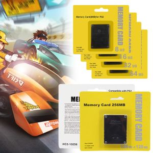 Cartes pour la carte mémoire PS2 8 Mo / 64 Mo / 256 Mo carte mémoire Cartes d'extension de mémoire pour la console Sony PlayStation 2 Slim Game Data