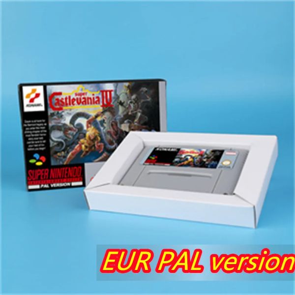 Cartes pour Super Castlevania IV 4 Carte de jeu 16 bits pour la version vidéo SNES de la version SNES EURS