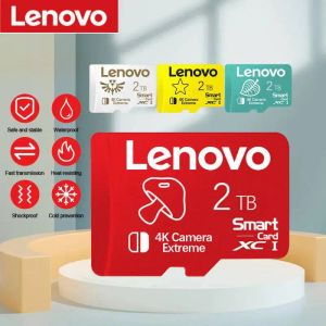 Kaarten Echte Lenovo 2TB Micro SD -kaart 256 GB 1TB 512GB 128 GB TF Memory Flash -kaart voor telefoon/computer/camera/Nintendo -schakelaar