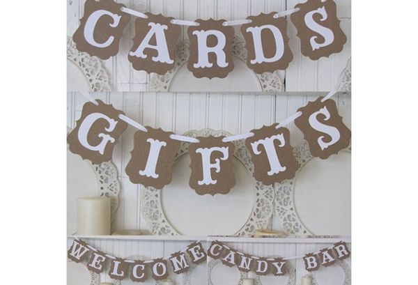 CARTES CADEAUX Bunting Hanging Paper Garland Chain Party Banner Decoration