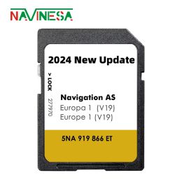 Kaarten GPS -accessoires voor VW Passat B8 Vanaf 2014 Ontdek media als V18 Navigatie GPS MAP Gen2 5NA919866et EU 2024 Nav SD -kaart 32 GB