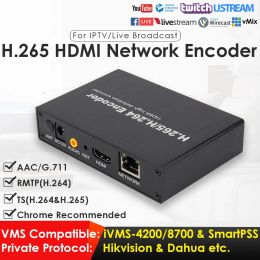 Tarjetas H.265 1080p HDMI Video Coder adecuado para IPTV CCTV Vigilance Conference transmitido en YouTube Facebook TS RTMP DDNS