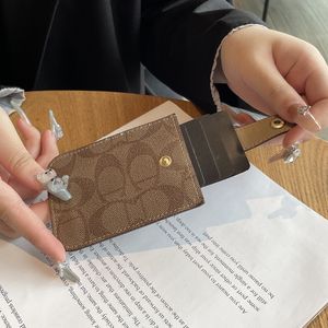 Titulares de tarjetas Cartera para mujer Titular de la tarjeta de crédito Botón de bloqueo Bolsa de dinero Tarjeta de protección Estuche Monedero de bolsillo