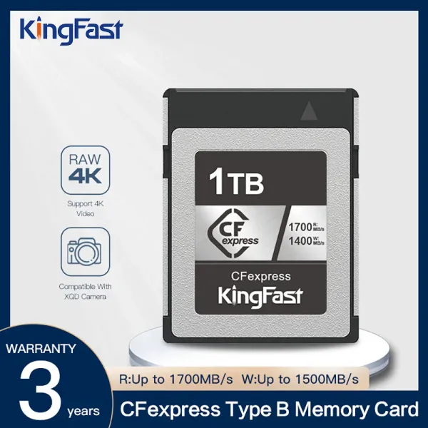 Tarjetas Cfexpress Tipo B Tarjeta de memoria 128GB 256GB 512GB 1TB CF CF Express Digital Memory Tarjeta para cámara SLR digital RAW 4K Video